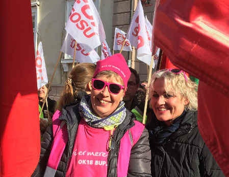 Protesting for higher pay (BUPL's website)